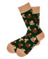 ფოტო #2 პროდუქტის Men's Monkey Novelty Colorful Unisex Crew Socks with Seamless Toe Design, Pack of 1