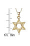 Sterling Silver Cubic Zirconia Small Star of David Necklace