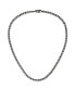 ფოტო #1 პროდუქტის Stainless Steel Brushed Black IP-plated Curb Chain Necklace