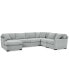 Radley 5-Pc. Fabric Chaise Sectional Sofa with Corner Piece, Created for Macy's