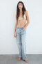 Trf slouchy mid-rise jeans with tab detail