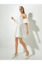 Фото #1 товара Bridal Mini Abiye Elbise Omzu Açık Taş Detaylı