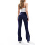 Фото #4 товара Stradivarius jersey sculpt legging with fold over waist in navy