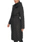 Фото #3 товара Women's Petite Hooded Belted Quilted Coat