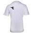 Diadora Manifesto Logo Crew Neck Short Sleeve T-Shirt Mens White Casual Tops 178