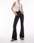 Фото #1 товара Topshop Tall high rise Jamie flare jeans in black