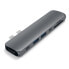 Фото #1 товара Адаптер Satechi ST-CMBPM - USB 3.2 Gen 1 (3.1 Gen 1) Type-C - HDMI,USB 3.2 Gen 1 (3.1 Gen 1) Type-A,USB 3.2 Gen 1 (3.1 Gen 1) Type-C - MicroSD (TransFlash),SD - 40000 Mbit/s - Gray - Aluminum