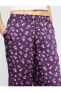 Фото #5 товара Брюки женские Koton Шелковые с цветочным поясом и карманами