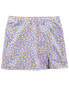 Kid Floral Print Handstand Skort 6-6X