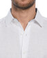 ფოტო #4 პროდუქტის Men's Short Sleeve Linen Blend Bamboo Leaf Print Button-Front Shirt