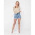 ONLY Cuba Life Paperbag DOT006 denim shorts