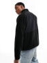 Фото #5 товара Jack & Jones fleece jacket with contrast in black