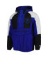 Фото #1 товара Men's Blue, Black TRACKHOUSE RACING The Body Check Half-Snap Pullover Jacket