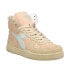 Фото #2 товара Diadora Mi Basket Pigskin Used High Top Mens Pink Sneakers Casual Shoes 178754-