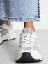Фото #3 товара Steve Madden Standout multi panel chunky trainers in white and silver
