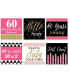 Фото #1 товара Chic 60th Birthday - Pink, Black & Gold - Party Decor - Drink Coasters Set of 6
