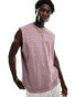 Фото #1 товара ASOS DESIGN heavyweight oversized tank 220gsm in washed pink