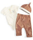 ფოტო #1 პროდუქტის Baby Boys Winnie-the-Pooh Bodysuit, Pants & Hat, 3 Piece Set