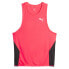 Puma Run Favorite Singlet Crew Neck Athletic Tank Top Mens Red Casual Athletic