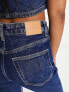 Фото #2 товара Weekday Smooth high waist slim leg stretch jeans in nobel blue