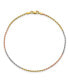 ფოტო #1 პროდუქტის Rope Chain Anklet in 14k Yellow, Rose and White Gold