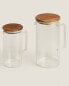 Borosilicate glass jug with lid