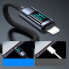 Фото #4 товара Kabel do iPhone z wyświetlaczem LED Lightning - USB-C 2.4A 1.2m czarny