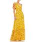 ფოტო #5 პროდუქტის Women's Ieena Floral One Shoulder Bow Maxi Dress