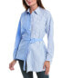 Фото #1 товара Anna Kay Unique Silk-Blend Shirt Women's Blue S