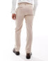 ASOS DESIGN slim fit wool mix suit trouser in pink tweed