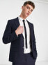 River Island skinny suit jacket in navy