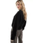 Фото #2 товара Monki knitted turtleneck sweater in black