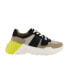 Фото #2 товара Men's Mixed Media Runner with Front Logo Strap Sneakers