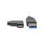 Фото #2 товара Eaton Tripp Lite U428-003-CRA USB-C to USB-A Cable (M/M) - Right-Angle C - USB 3.2 Gen 1 (5 Gbps) - Thunderbolt 3 Compatible - 3 ft. (0.91 m) - 0.9 m - USB C - USB A - USB 3.2 Gen 1 (3.1 Gen 1) - 5000 Mbit/s - Black