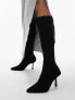 Фото #8 товара Topshop Raya pointed knee sock boot in black
