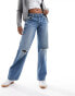 Cotton On low rise straight leg jeans in storm blue denim