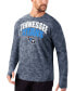 ფოტო #2 პროდუქტის Men's Navy Tennessee Titans Camo Long Sleeve T-shirt