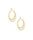 ფოტო #2 პროდუქტის Women's Classic Double Ring Hoop