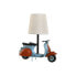 Фото #1 товара Настольная лампа Home ESPRIT Синий Оранжевый лён Металл 31 x 15 x 34 cm
