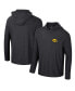 Фото #1 товара Men's Black Iowa Hawkeyes Cloud Jersey Raglan Long Sleeve Hoodie T-Shirt