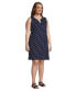 Фото #4 товара Plus Size Cotton Jersey Sleeveless Swim Cover-up Dress Print