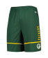 Men's Green Green Bay Packers Combine Authentic Rusher Training Shorts