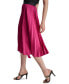 Women's Asymmetric Pleated Pull-On Midi Skirt