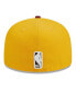 Фото #4 товара Men's Yellow, Red Golden State Warriors Fall Leaves 2-Tone 59FIFTY Fitted Hat