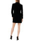 Фото #2 товара Women's Velvet Blazer Mini Dress