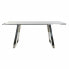 Dining Table DKD Home Decor Crystal Steel Dark grey (180 x 90 x 76 cm)