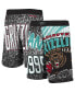 Фото #1 товара Men's Black Vancouver Grizzlies Hardwood Classics Jumbotron Sublimated Shorts