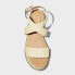 Фото #2 товара Women's Kayla Wedge Heels with Memory Foam Insole - Universal Thread Beige 8.5