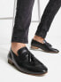 Schuh ryan tassel loafers in black leather