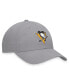 ფოტო #2 პროდუქტის Men's Gray Pittsburgh Penguins Extra Time Adjustable Hat